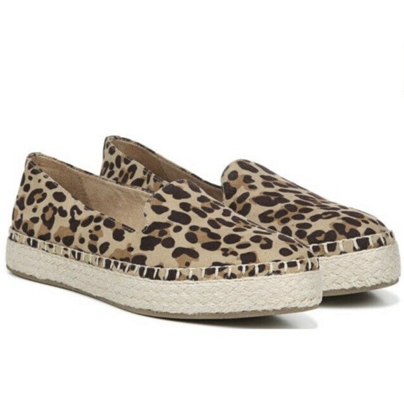 dr scholl's leopard slip on